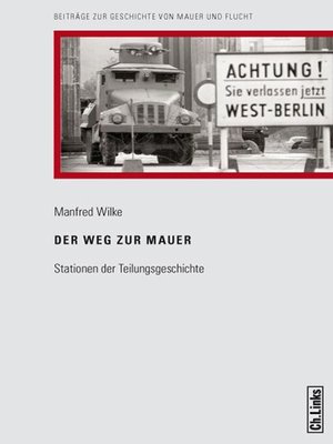 cover image of Der Weg zur Mauer